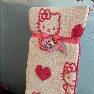 hello kitty valentines blanket